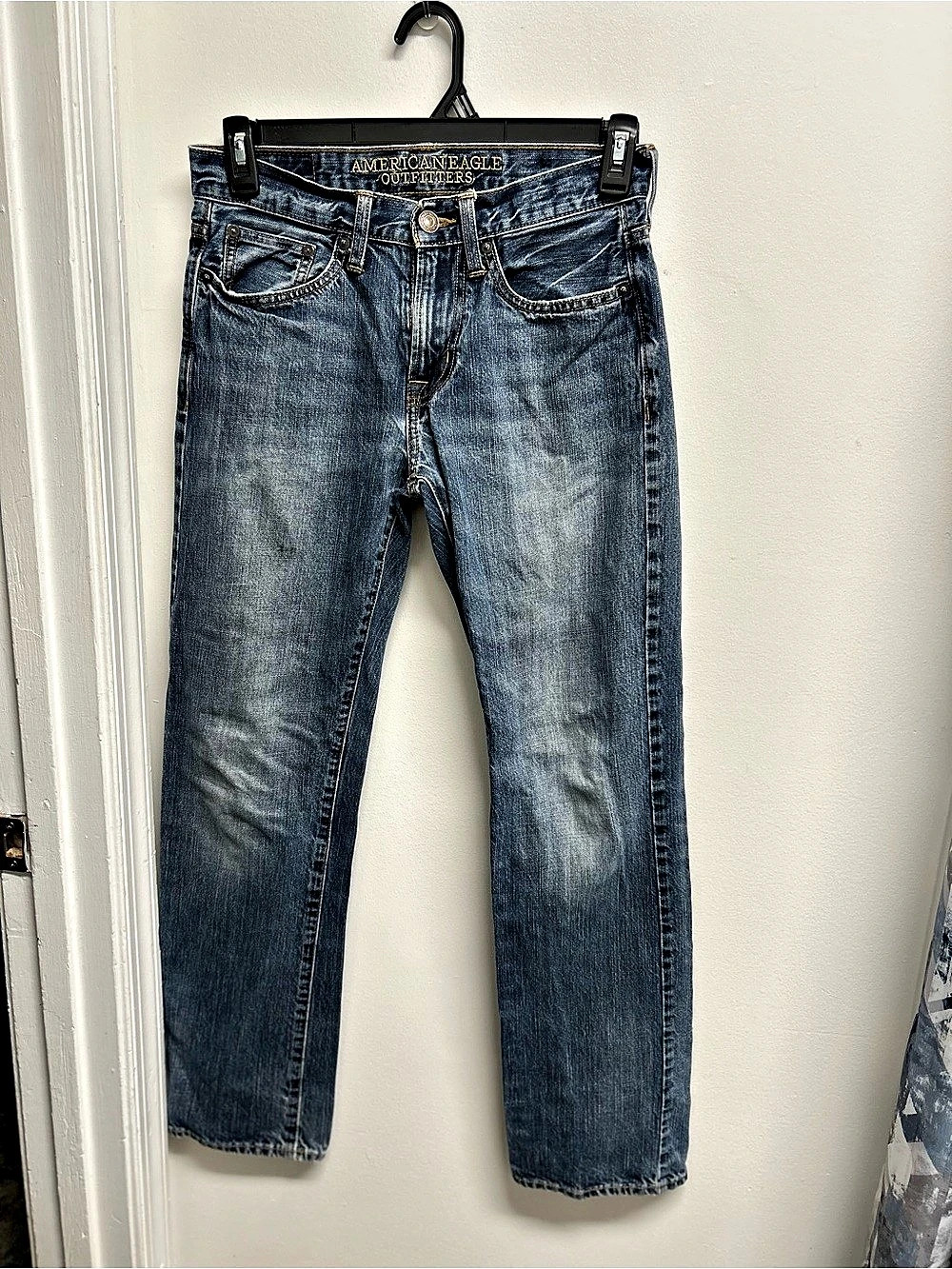 American Eagle Outfitters Original Straight Leg Jeans in Blue Waist 28